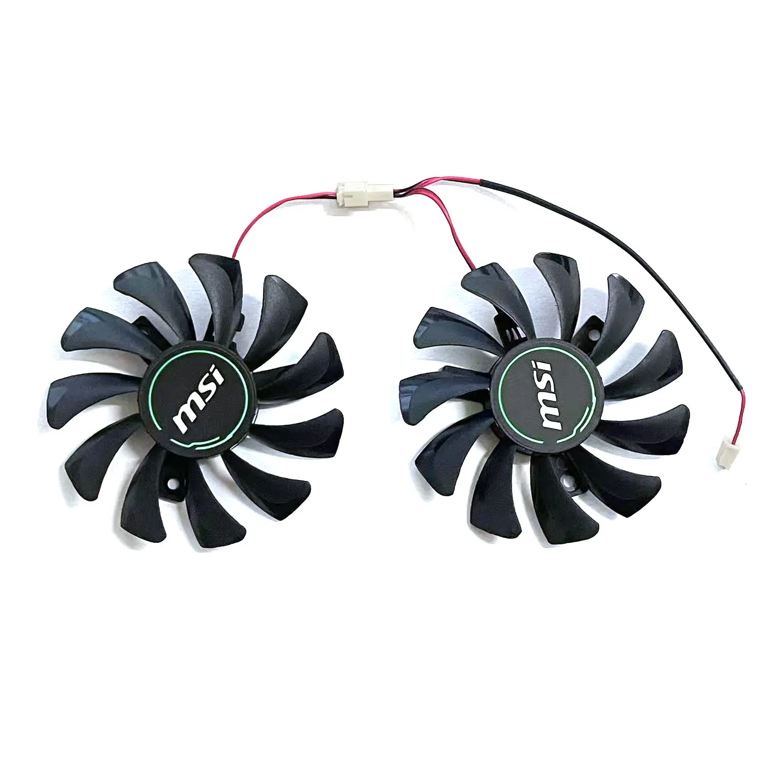 UKGF 75MM HA8010H12CF-Z GTX1650 ventilador VGA para MSI GeForce GTX 1650 SUPER VENTUS XS ventilador de refrigeración de tarjeta gráfica 2 pines 12V 0.5A