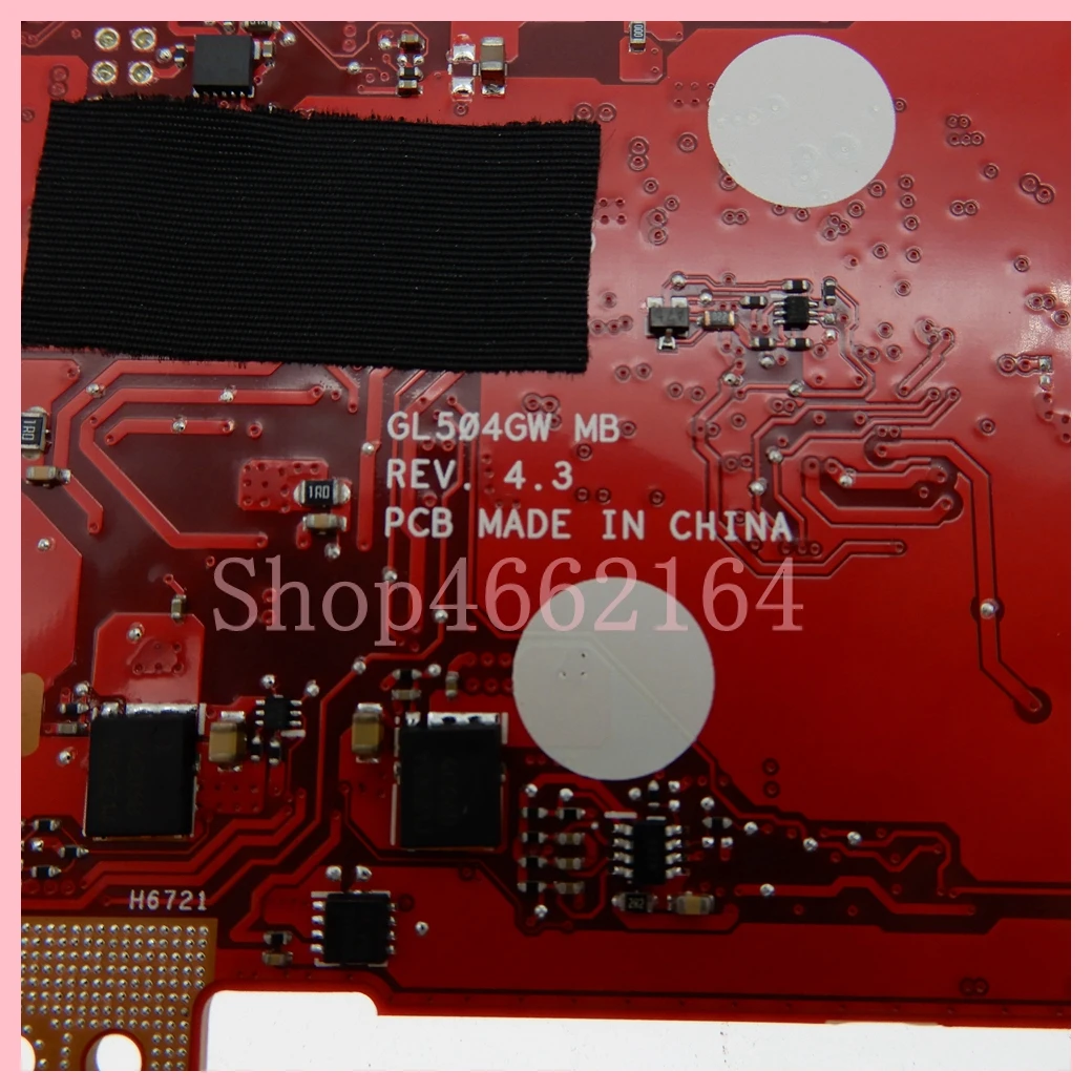 Placa base para ordenador portátil GL504GW con i7-8750H CPU RTX2070-8GB GPU para ASUS ROG GL504G GL504GW GL504GV GL504GM S5C - imagen 3