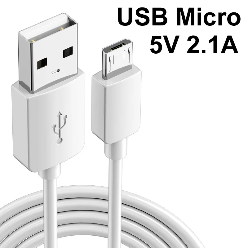 1M 2M 3M 5M 8M 10M 12M 5V 2.1A USB Micro Cargador Carga Rápida Cable Sincronización Datos Teléfono Móvil Cámara CCTV Monitor Banco Energía - Vista principal del producto