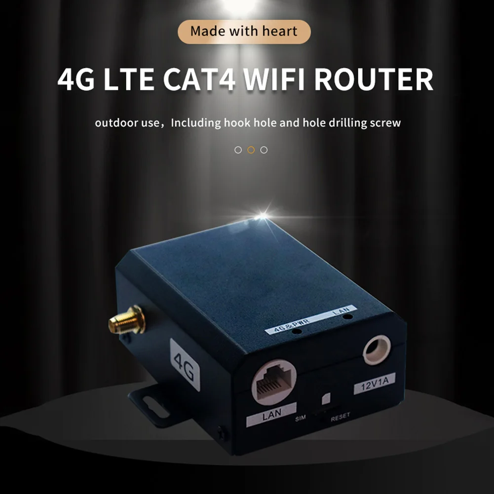 Enrutador 4G de grado Industrial H927, enrutador de 150Mbps, 4G, LTE, CAT4, enrutador con tarjeta SIM con antena externa, compatible con 16 usuarios de WiFi para exteriores - imagen 2