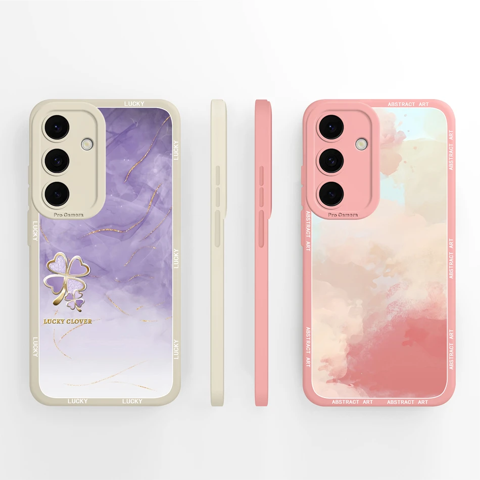 Para Samsung Galaxy S25 FE Plus Ultra Edge Funda trasera de fresa para Samsung S 25 Funda Protector de teléfono de silicona líquida suave - imagen 4