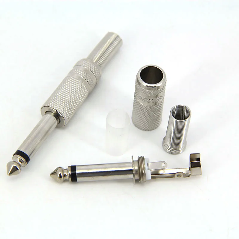 Conector de audio estéreo Mono macho de 6,35 MM conector 6,3 6,35 soldadura para auriculares estéreo 1/4 "6,35mm - imagen 5