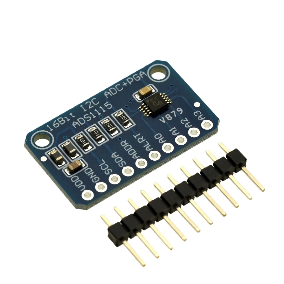 1-50 Uds ADS1115 ADC de 16 bits módulo azul de conversión de anuncio analógico a digital de 4 canales ajustable para raspberry PI - imagen 2
