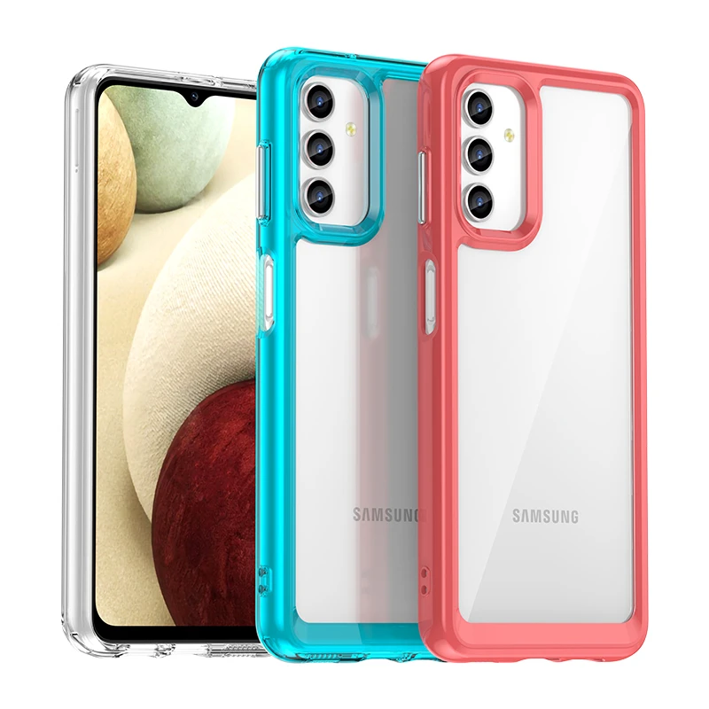 Para Samsung Galaxy A04S Funda de silicona con borde transparente a prueba de golpes TPU Capa Samsung A04S A14 funda protectora para Galaxy A04S - imagen 2