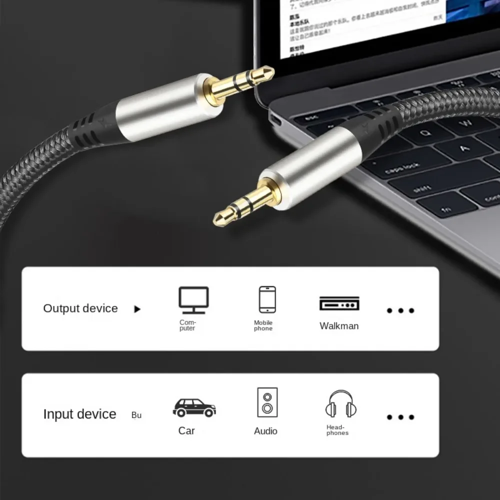 Cable de extensión de Audio Jack 3,5mm macho a macho 1/8 M/M Cable auxiliar de Audio para Iphone auriculares extensor de altavoz 1m 1,5 m 2m 3m 10m - imagen 4