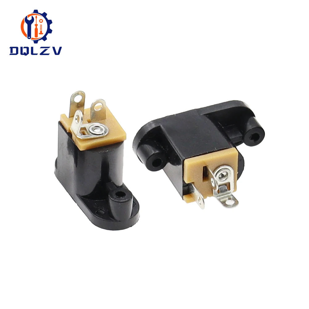 Conector de fuente de alimentación de CC, conector hembra de 5,5x2,1mm, 5,5x2,1mm, adaptador de enchufe Jack de montaje en Panel de 3 pines, DC-018 - imagen 3