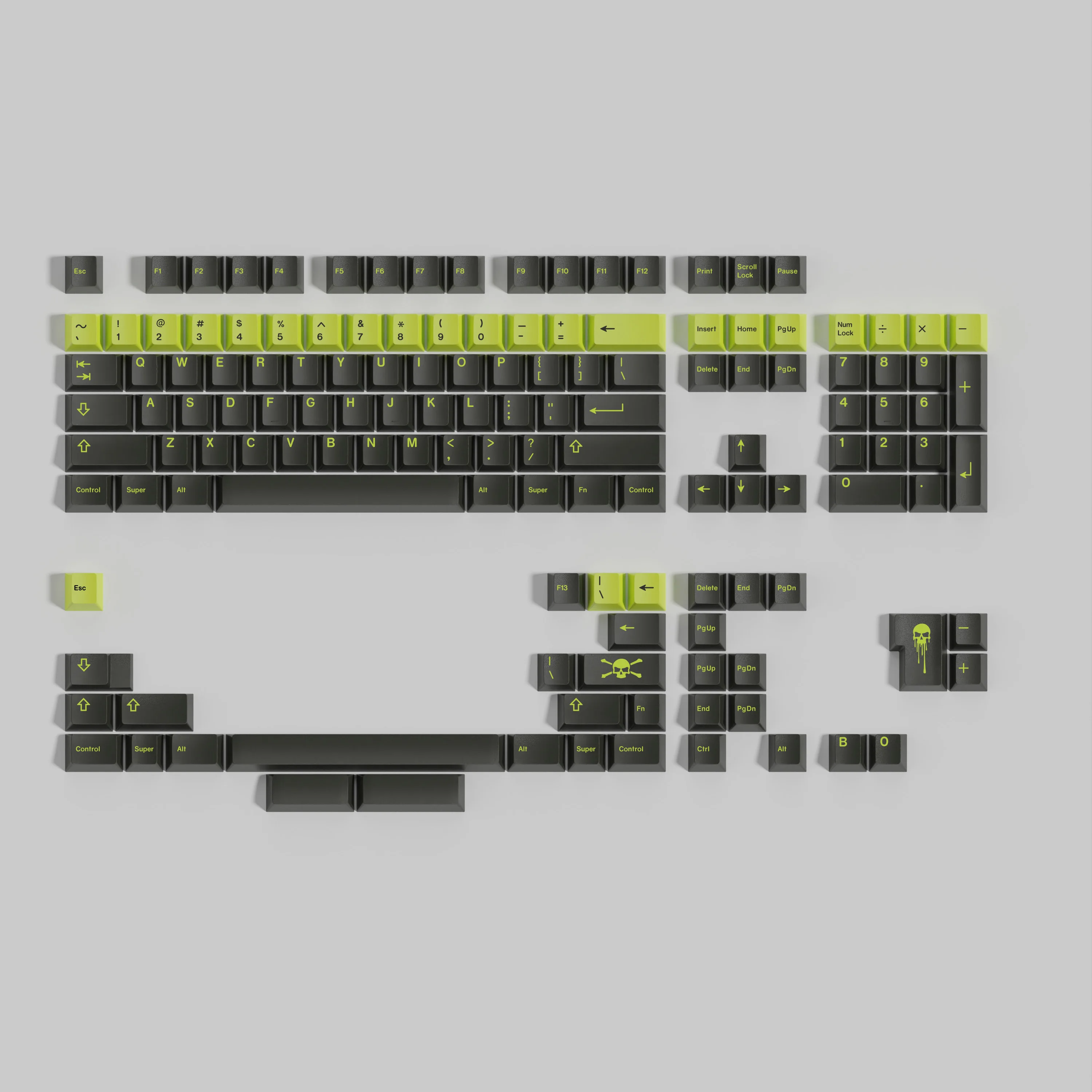 Juego de teclas tóxicas GMK, 162 teclas, Material PBT, perfil de cereza, teclas para juegos para teclado mecánico MX Switch - imagen 2