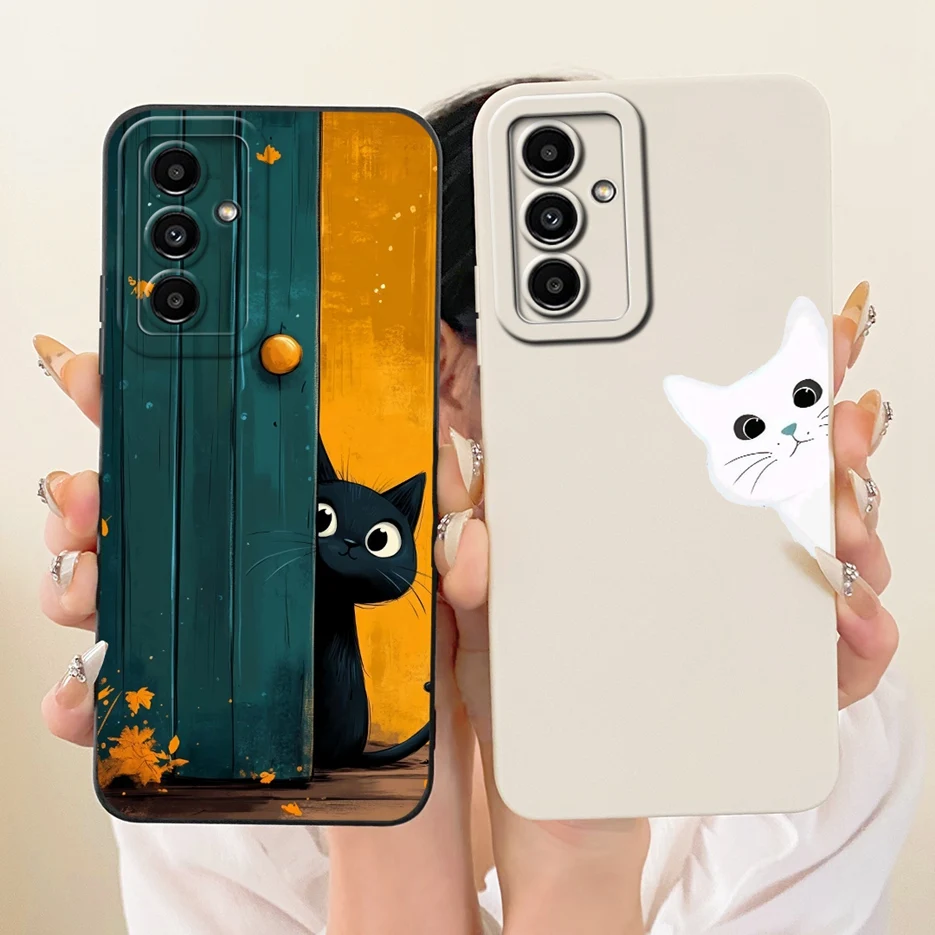 Para Samsung Galaxy M54 5G funda SM-M546B lindo gato pato cubierta de dibujos animados suave TPU funda de teléfono para Samsung M14 M34 M54 5G Fundas parachoques - imagen 5