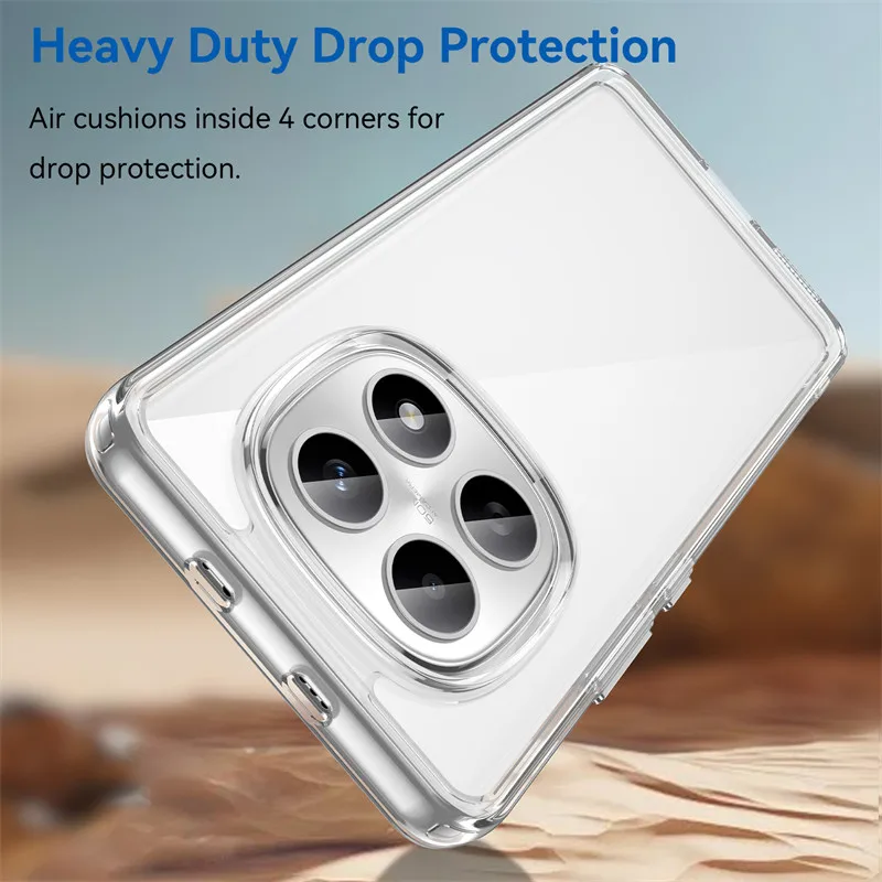 Para Xiaomi Redmi Note 15 5G Funda Redmi Note 15 Funda TPU borde acrílico Backplane Fundas protectoras para teléfono Note 15 Pro Plus Funda