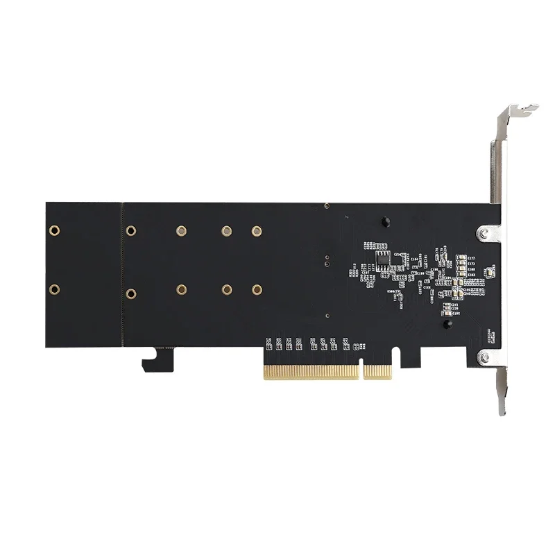 PCIe 3,1 x8 ASM1812 a 2 puertos M.2 NVMe SSD adaptador tarjeta de expansión Dual mkey nvme a pci-e convertidor - imagen 2