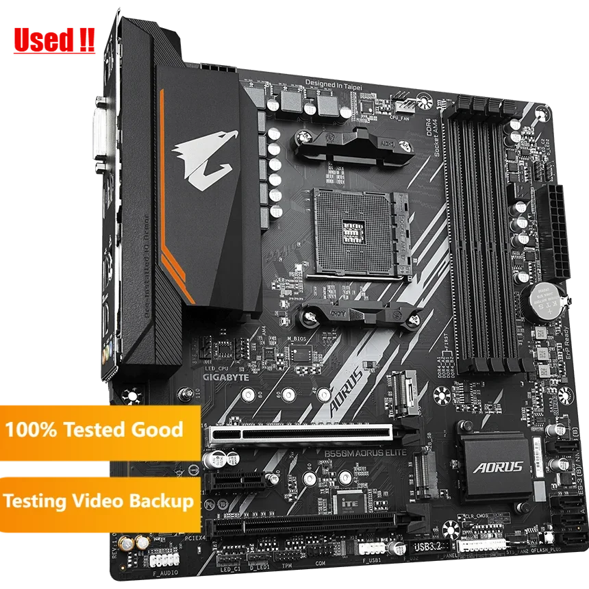 Placa base GIGABYTE B550M AORUS ELITE B550 Socket AM4 DDR4 compatible con HDMI 128GB PCI-E 4,0 M.2 placa base B550 superbloqueante - imagen 2