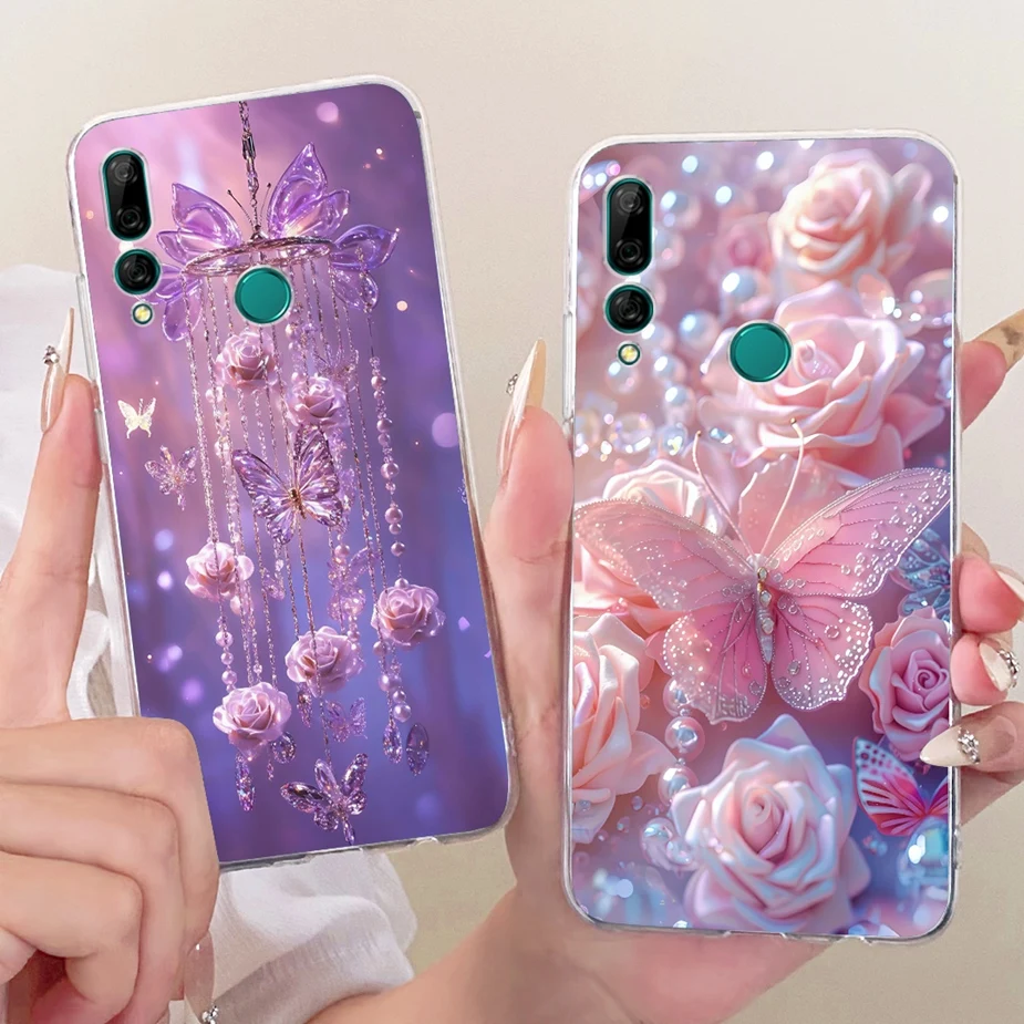 Para Huawei Y9 Prime 2019 funda de lujo pintada con mariposa funda de teléfono de silicona suave para Huawei P Smart Z PSmartZ STK-LX1 Shell - imagen 4