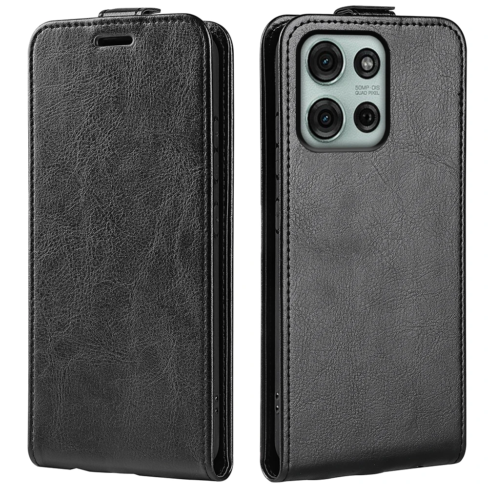 Para MOTO G75 5G funda de cuero con tapa de alta calidad funda Vertical para MOTO G75 5G con tarjetero - imagen 5