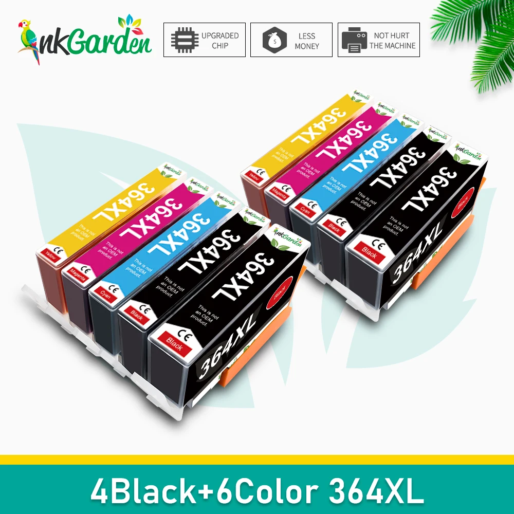 Cartucho de tinta 364XL para impresora HP 364 XL HP364 Compatible Photosmart 5510 5515 6510 B010 B109 B209 Deskjet 3070A