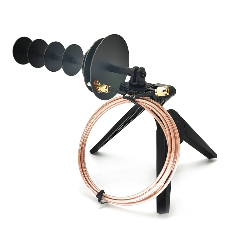 12dBi 2,4G WIFI recepción o transmisión de señal antena direccional Yagi ordenador tarjeta de red inalámbrica USB Mini adaptador PCIE - imagen 4