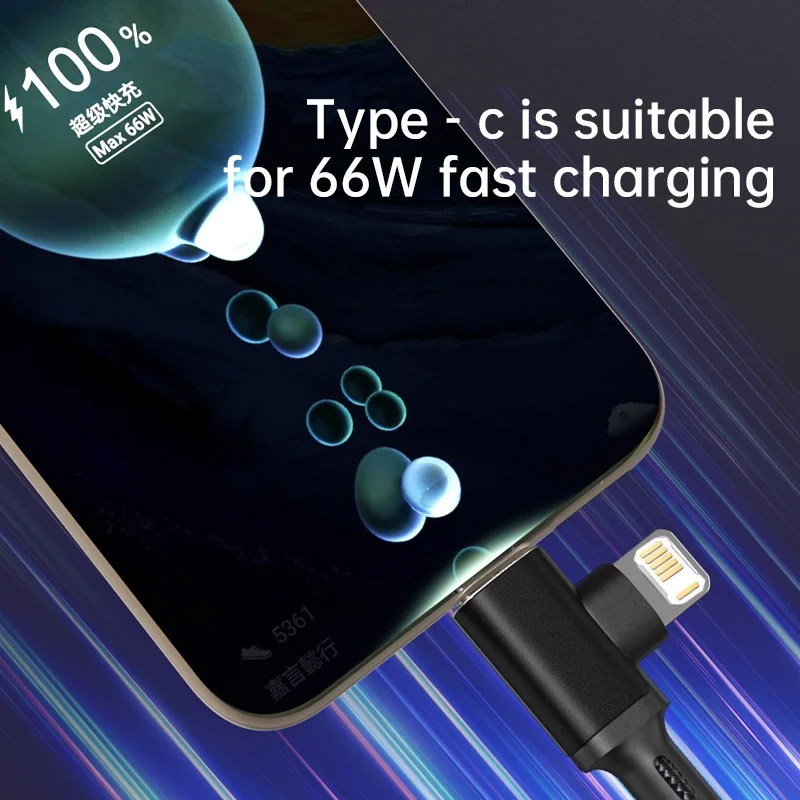 Cable USB A 4 en 1 de 66W PD tipo C a Cable de carga rápida Lightning para iPhone 16 15 14 13 11Pro Max iPad Xiaomi Huawe Samsung - imagen 4