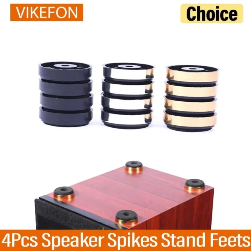 VIKEFON 4 Uds. Picos de altavoz pies de soporte Audio altavoces activos piezas de reparación accesorios DIY para sistema de sonido de cine en casa - imagen 2