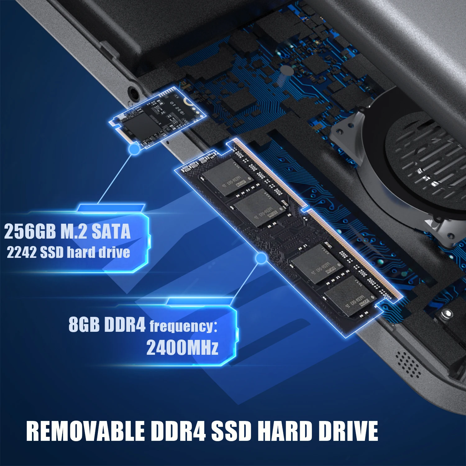 ANBERNIC-consola de juegos portátil Win600 de 5,94 pulgadas, ordenador portátil 2 en 1, compatible con sistema operativo Windows 11 Steam - imagen 5