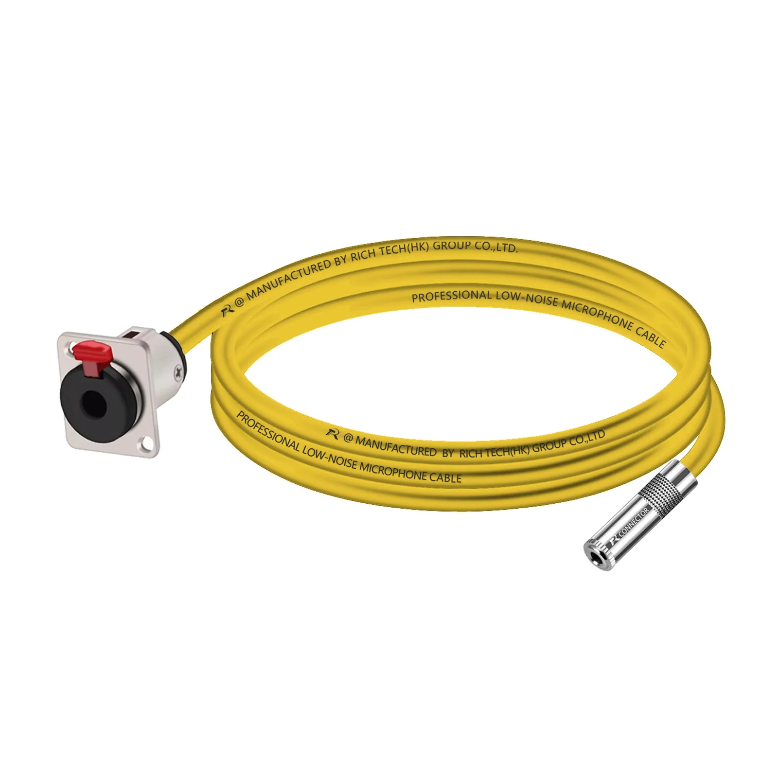 Adaptador de montaje en Panel hembra, Cable conector para auriculares, amplificador de guitarra y teclado, 3,5mm, 1/8 ", tipo D, 6,35" - imagen 3