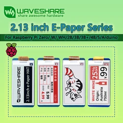 Waveshare Pantalla Tinta Electrónica 2,13 para Raspberry Pi y Arduino