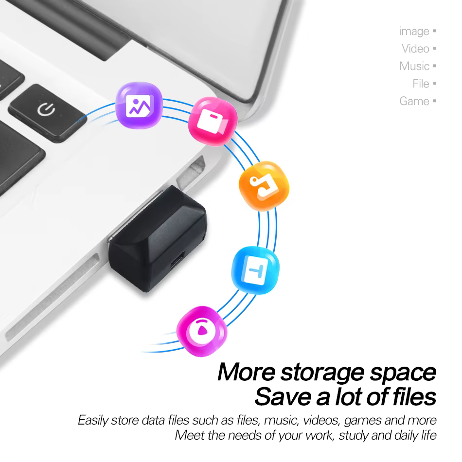 WANSENDA Pendrive Mini 64GB USB Impermeable - imagen 3