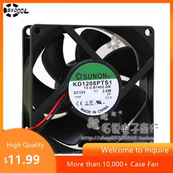 1 Uds SUNON KD1208PTS1 12V 2,6 W 8cm 8025 ventilador de refrigeración de fuente de alimentación del chasis