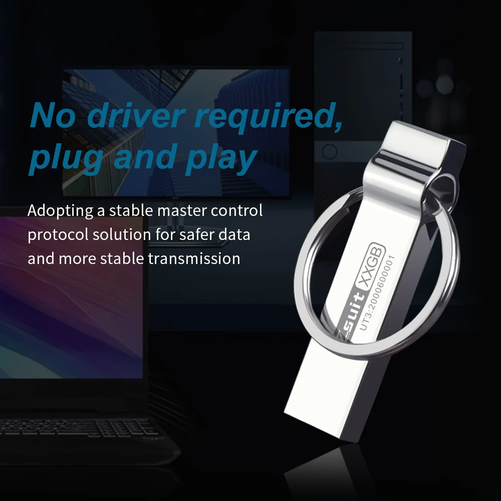 Zsuit Metal USB 3,0 PenDrive alta velocidad Flash Usb Memory Stick 32GB 64GB 128GB impermeable USB Flash Pen Drives U Disk - imagen 4