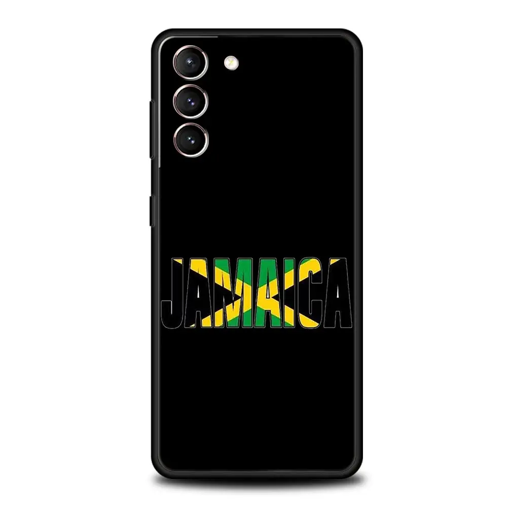Funda de teléfono con bandera nacional de Jamaica para Samsung Galaxy S25 Edge S24 S23 S22 S20 Ultra S21 FE 5G S10 Plus, funda suave de TPU - imagen 5
