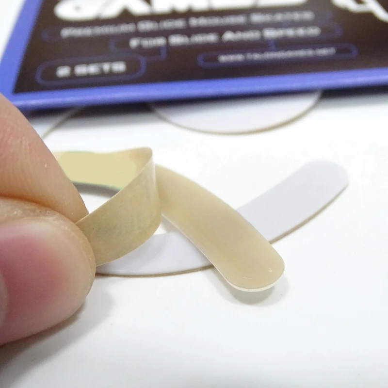 1 paquete pies mouse para gprox superlight 2dex reemplazo mouse pies ratón deslizamiento bordes curvos pies pegatina - imagen 4