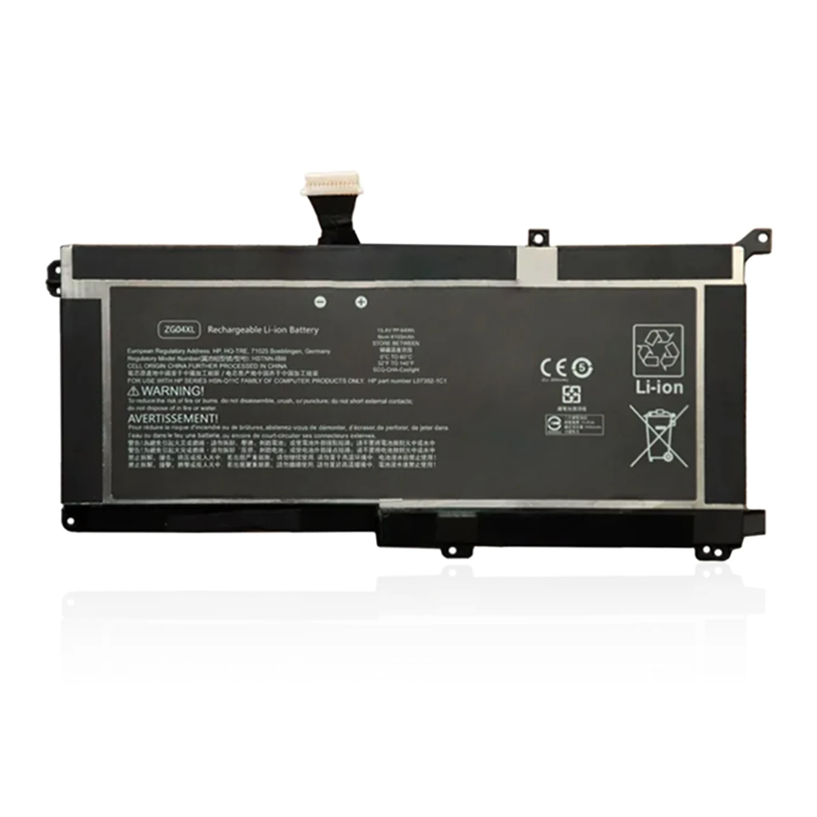 YOOFAN-batería para ordenador portátil HP ZBook Studio X360 G5 EliteBook 1050 G1 L07045-855 L07046 L07351-1C1 G54QH12EA, ZG04XL ZG06XL - imagen 4