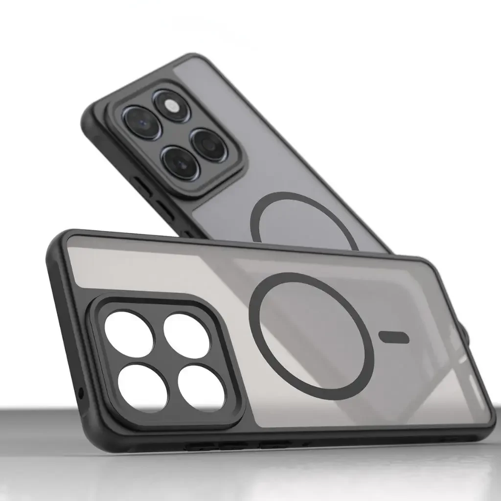 Para Motorola Edge 60 Pro 60 Fusion 60S funda trasera magnética de carga inalámbrica a prueba de golpes