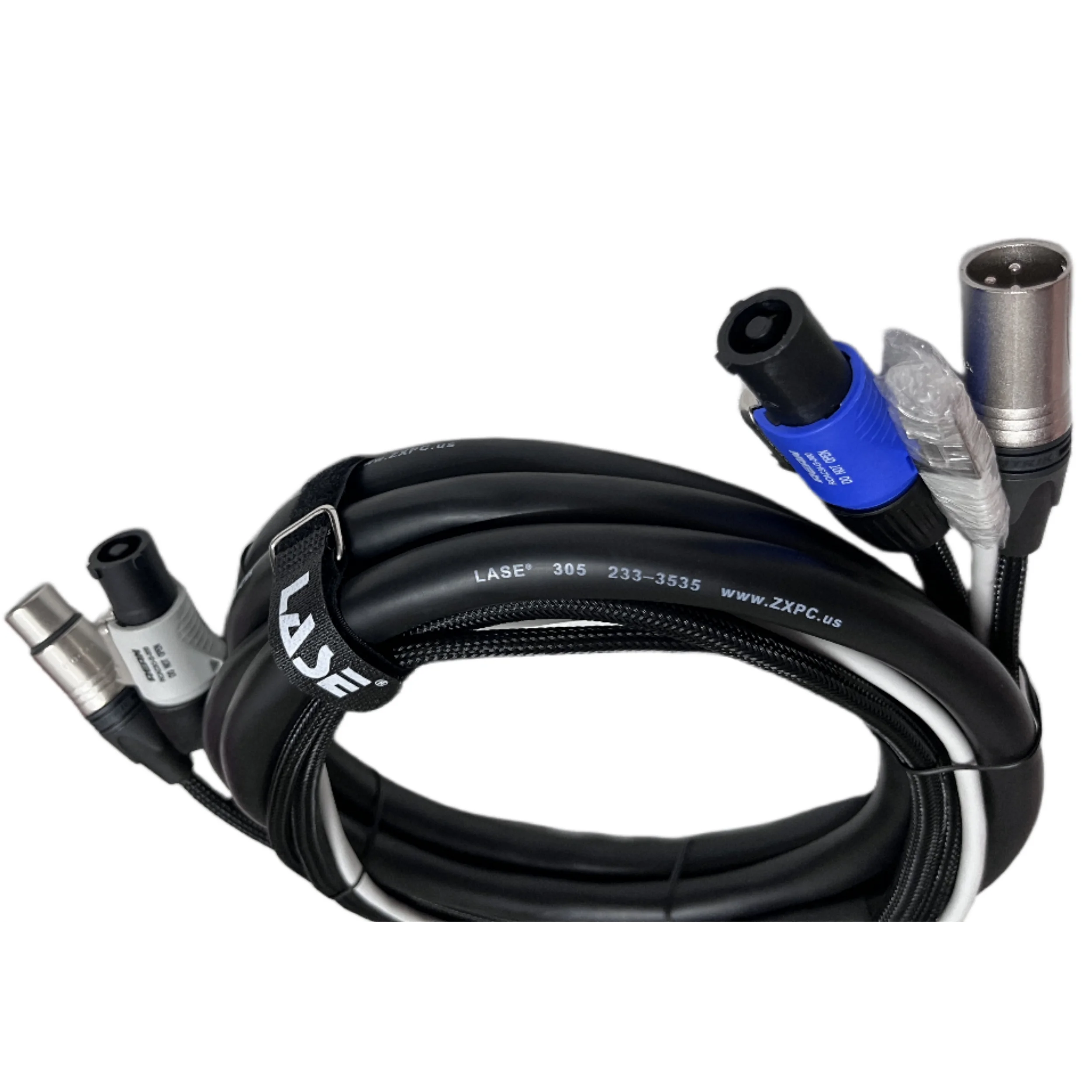 LASE-Cable combinado de Audio y datos triamés, 12 pies (3,65 M), para altavoz alimentado Line Array - imagen 4