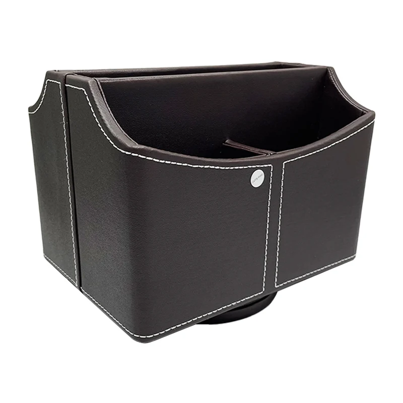 Caddy remoto para mesa, organizador de escritorio giratorio de 360 grados, caja de almacenamiento para bolígrafo, lápiz, brocha de maquillaje, accesorios de oficina
