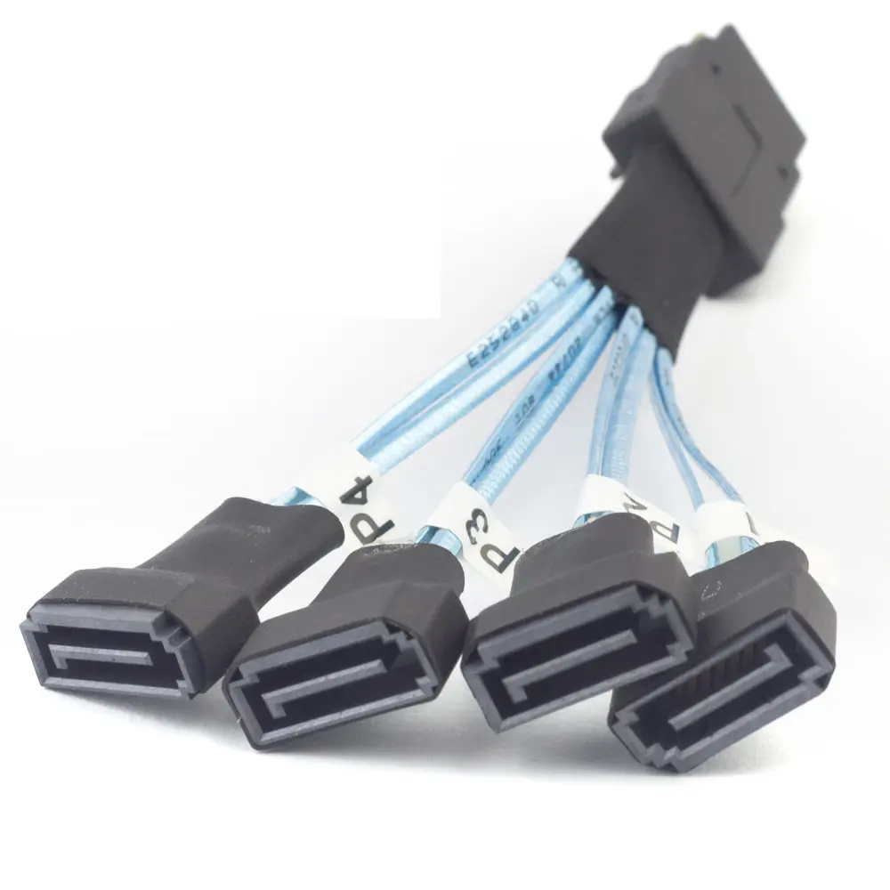 Mini SAS SFF-8087 a SATA 4x - cable de datos de alta velocidad 0,3 m - imagen 5