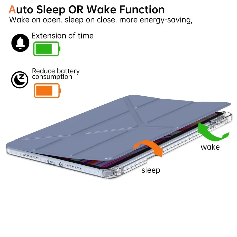 Funda Y con tapa para Xiaomi RedMi Pad Pro 12,1 POCO PAD 12,1, Funda con portalápices para tableta RedMi Pad Pro 2024 12,1 pulgadas, Funda para dormir - imagen 3