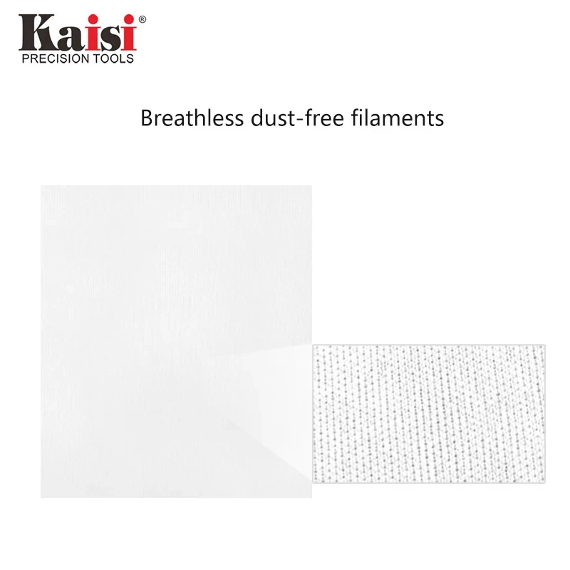 Kaisi K-2036 200 unids/bolsa limpiaparabrisas paño sin polvo papel limpio teléfono LCD herramienta de reparación para Class1-10000 habitaciones limpias - imagen 5