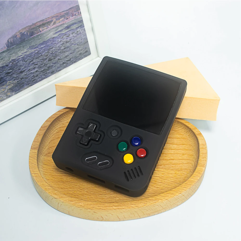 Funda protectora de silicona a prueba de golpes, cubierta de piel protectora suave, antideslizante con cordón para consola de juegos portátil MIYOO MINI Plus - imagen 5