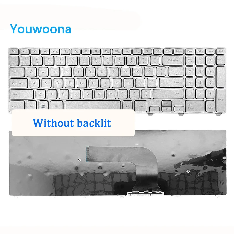 Teclado Original para portátil Dell Inspiron, nuevo, 17-7000, 7737, 15HR, 7746, P24E