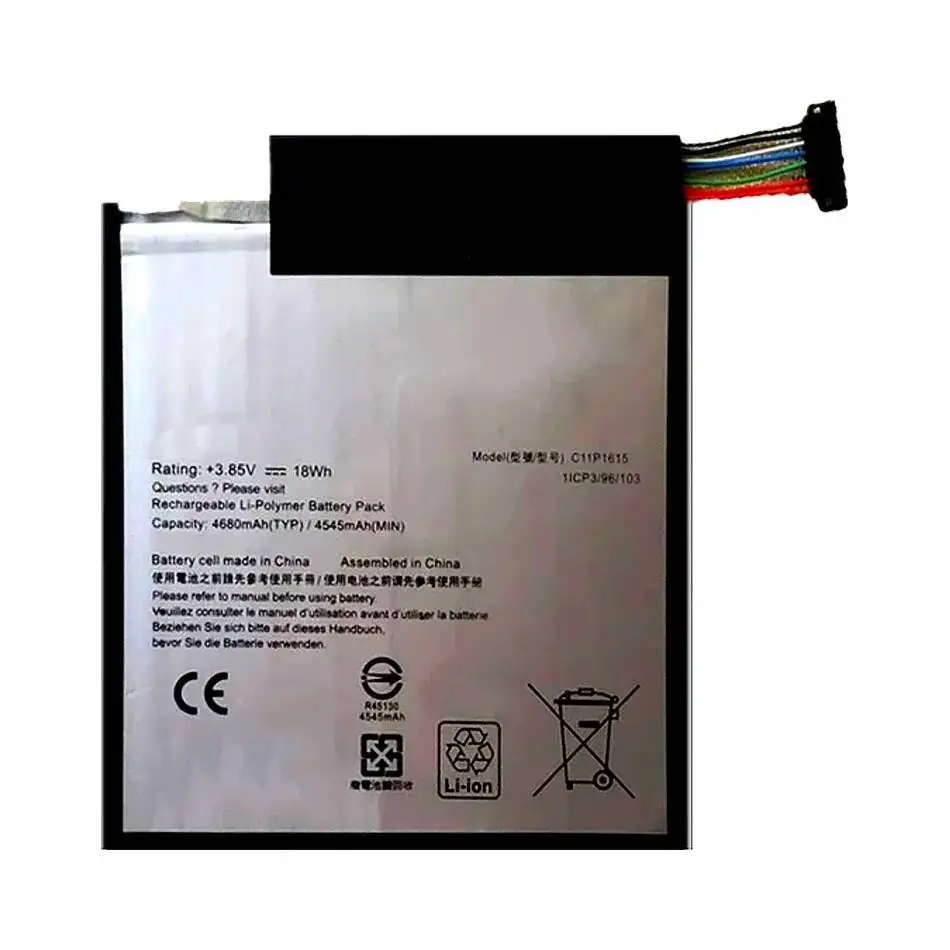 De larga duración para Asus Zenpad Z8S ZT582KL P00J 0B200-02410000 fuente de alimentación confiable 4680Mah C11P1615 batería del ordenador portátil - imagen 2
