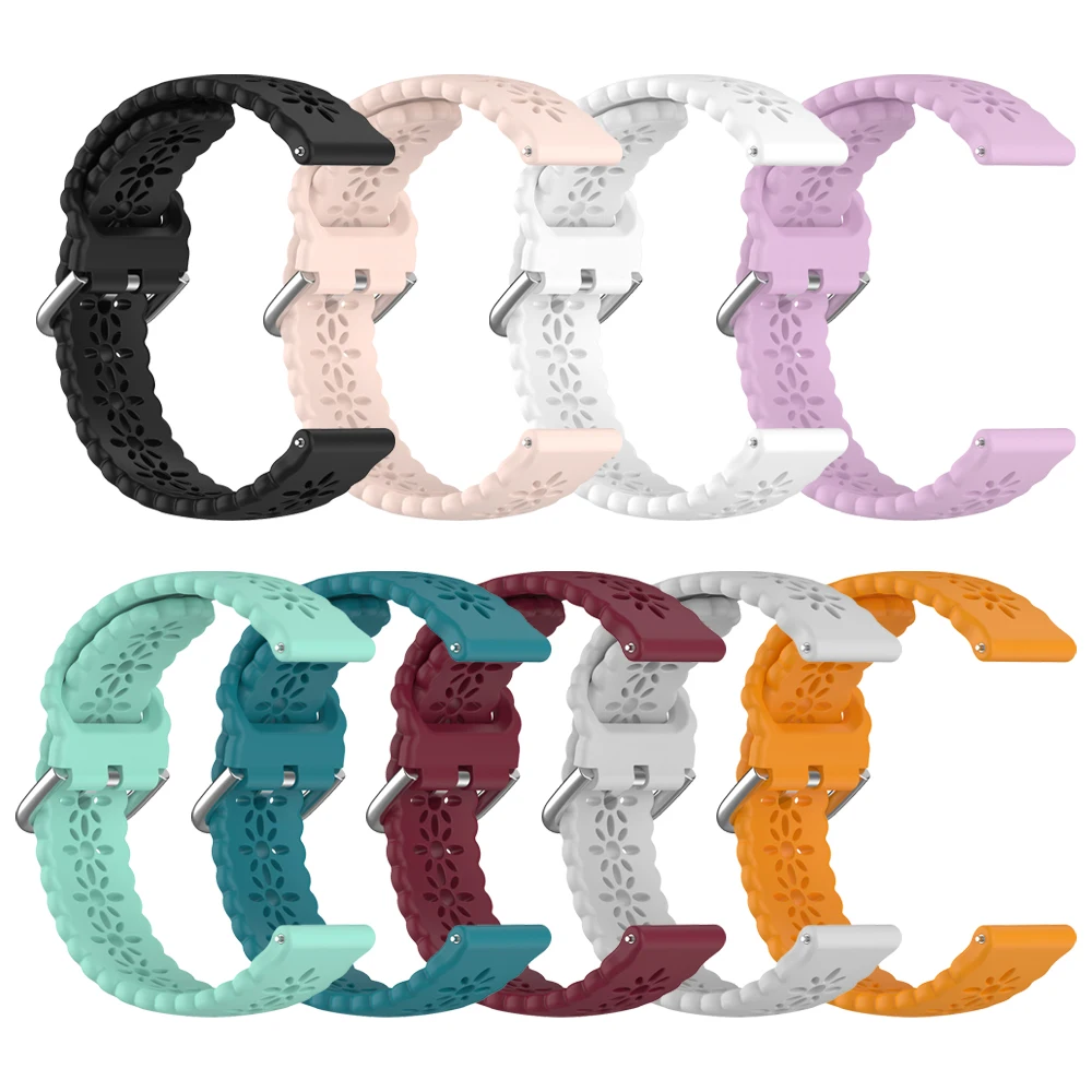 Correa de silicona de 20mm/22mm para Huawei Watch 5/4 Pro GT 5 4 3 2 GT Pro, correa de repuesto para pulsera transpirable Samung/Garmin/Amazfit - imagen 2