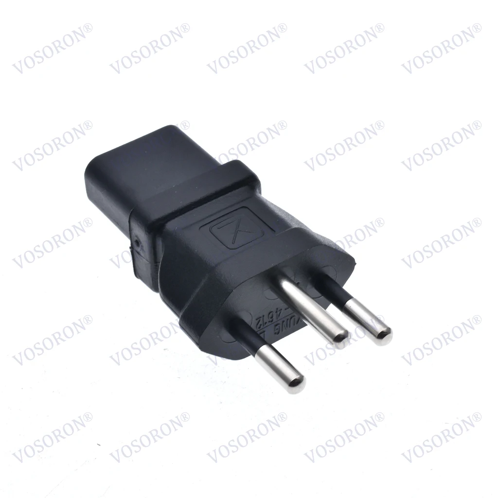 Adaptador de corriente alterna IEC320 C13 a Swiss SEV 1011 tipo J 10A 250V para servidor PDU/UPS con enchufe con conexión a tierra ﻿ - imagen 3