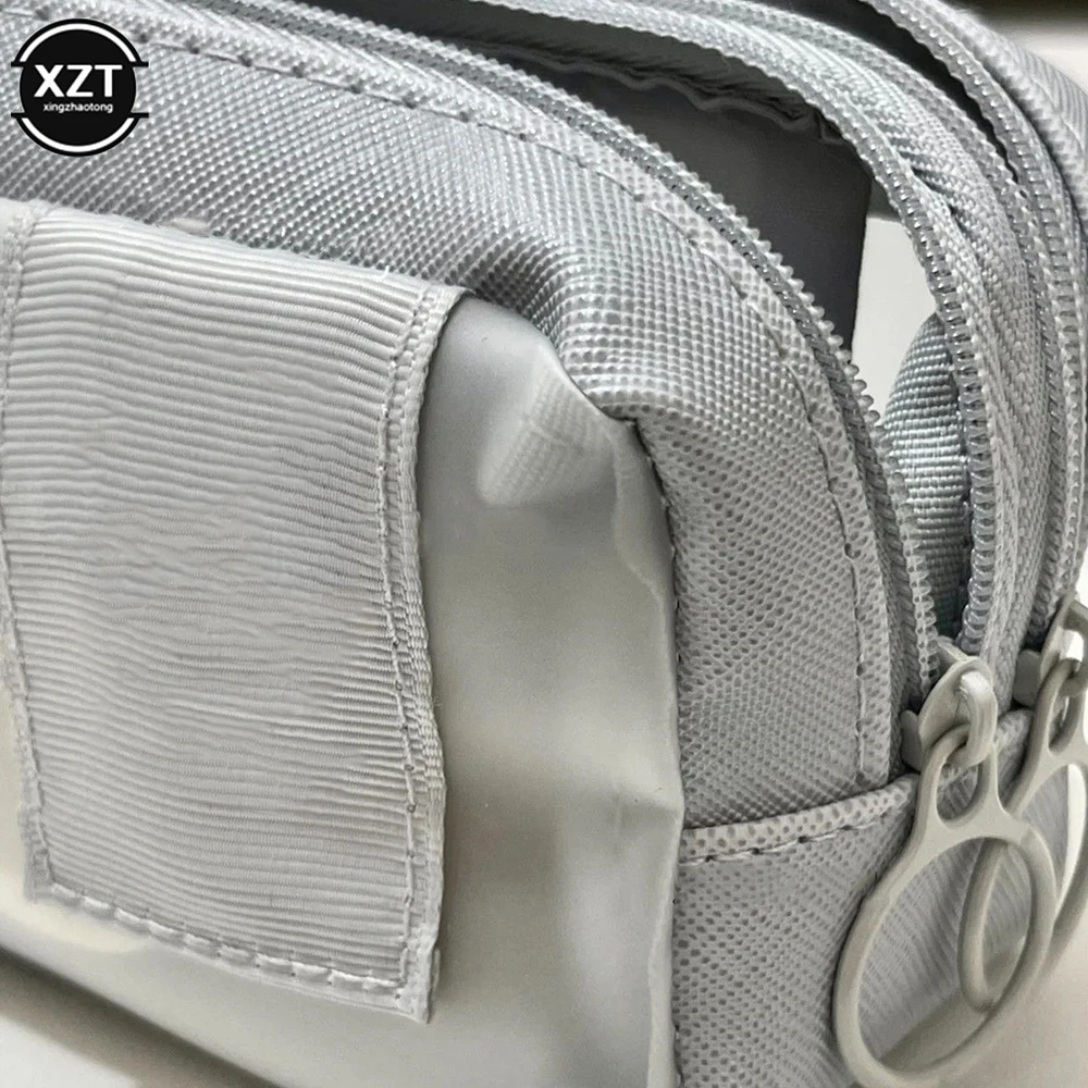 Bolsa de lápices para niña y niño, estuche de lápices para estudiantes, bolsa de almacenamiento con cremallera multicapa, caja de papelería de gran capacidad - imagen 2