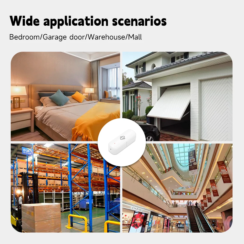 Sensor de vibración Tuya Smart Life ZigBee WiFi Tuya Sensor Monitor aplicación Control protección de seguridad Sensor Zigbee alarma de choque de movimiento - imagen 5