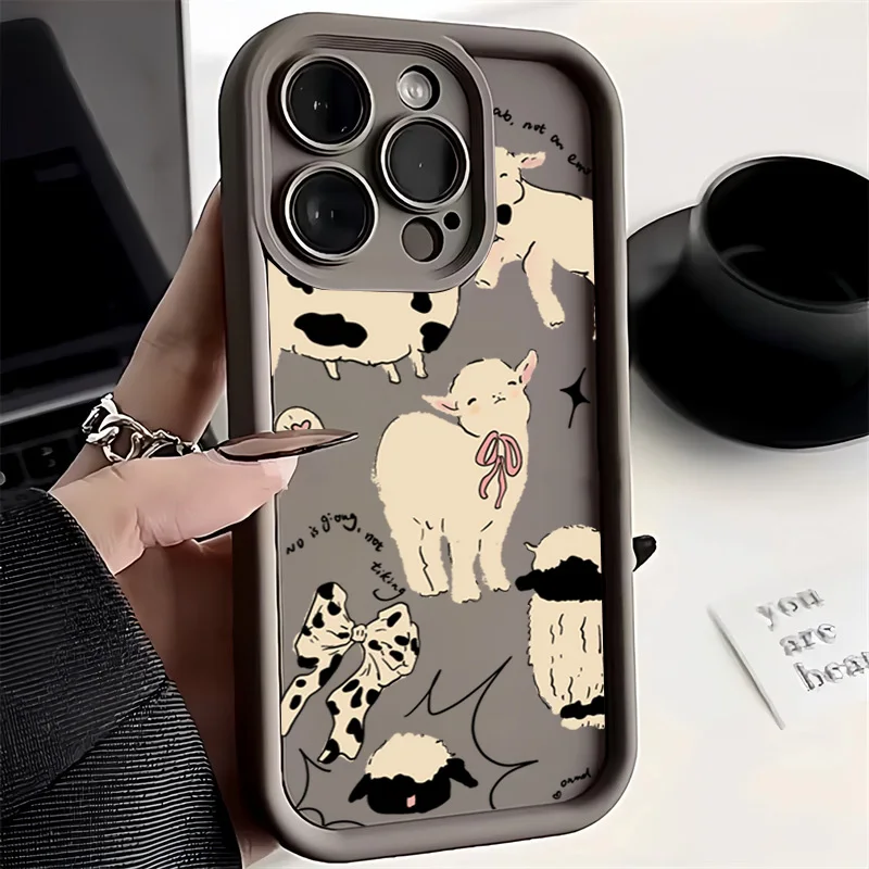 Funda de teléfono de silicona Angel Sheep para Xiaomi Redmi Note 14 13 12 Pro Plus 12S 12 11S 11 10S Redmi 13C cubierta suave de caramelo a prueba de golpes - imagen 3