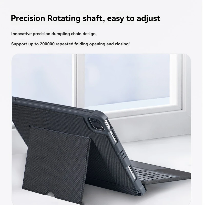 Teclado de tableta Miaokong dividido para Ipadpro 11 pulgadas Air4/5 inalámbrico Bluetooth RGB atracción magnética funda protectora teclado regalo - imagen 2