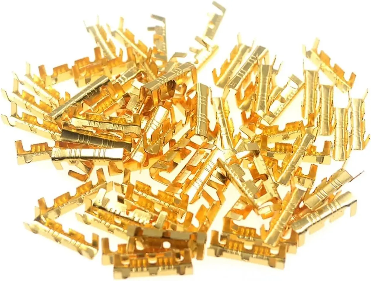 1000 Uds 453 0,3-1,5 MM Terminal en forma de U lengüeta insertos fríos Terminal conector de cable terminal eléctrico Terminal de dientes pequeños