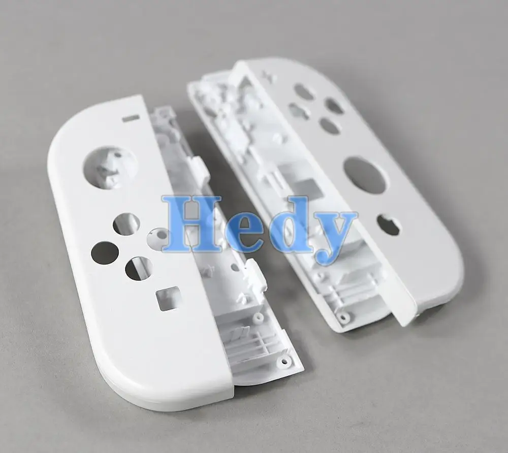 10 juegos para Nintendo Switch/OLED JoyCon Joy Con carcasa de repuesto Original blanca con correa de mano negra - imagen 4