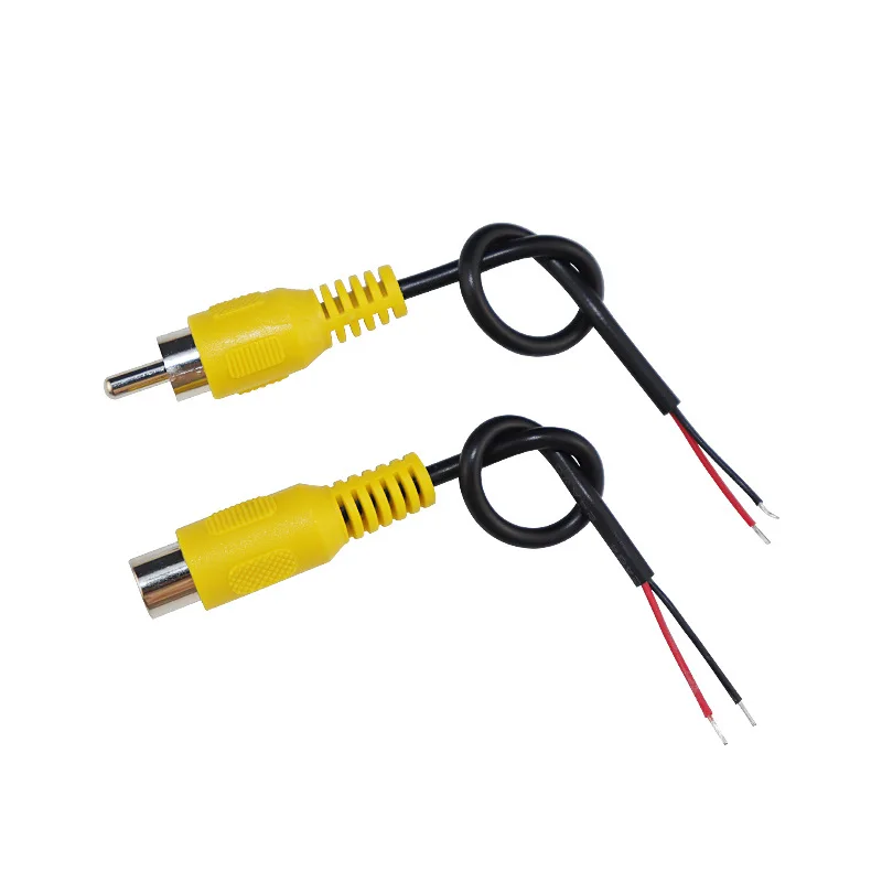 Cable de Audio Rca hembra/macho para coche, Conector estéreo de vídeo único Av, Cable de extensión, Cable de reparación de bricolaje, 15cm, 2 pines - imagen 4