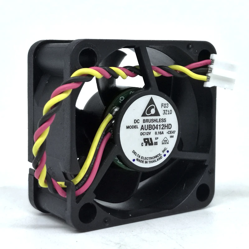 Ventilador silencioso para Delta aub0412hd, 40mm, 40x40x20mm, 4cm, 4020 DC, 12V, 0.16A, 3 pines, chasis de ordenador - imagen 2