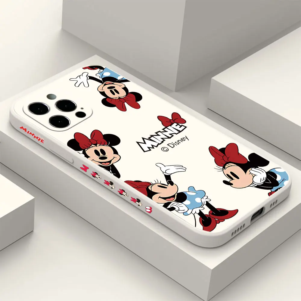 Funda de teléfono de Mickey y Minnie Mouse para Oppo, cubierta suave de borde recto para modelos Realme, C65, C63, C55, C53, C35, C33, 11, 10, 9, 9i, 8, 8i, 7 Pro Plus, 4G, 5G
